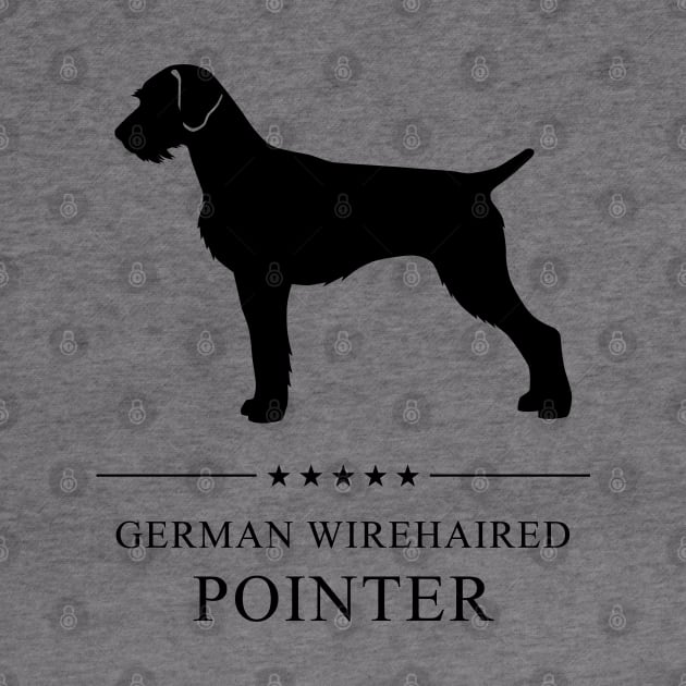 German Wirehaired Pointer Black Silhouette by millersye